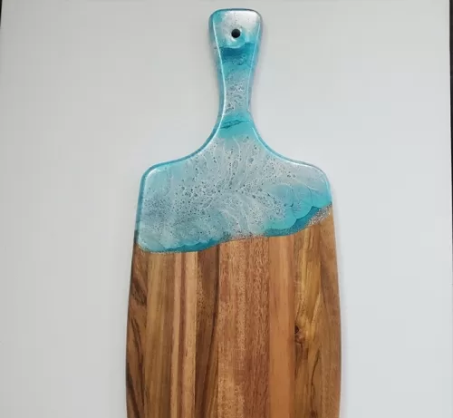 turquoise water board art